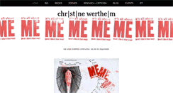 Desktop Screenshot of christine-wertheim.com