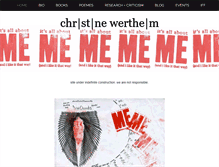 Tablet Screenshot of christine-wertheim.com